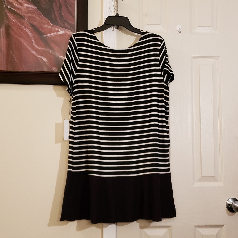 Hye Park & Lune Black/White Comfy Soft Abel Dress or Top - Picture 5 of 8